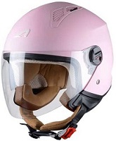 Astone Helmets - MINIJET monocolor - Casque jet - Casque jet urbain - Casque moto et scooter compact - Coque en polycarbonate - Flamingo XS.