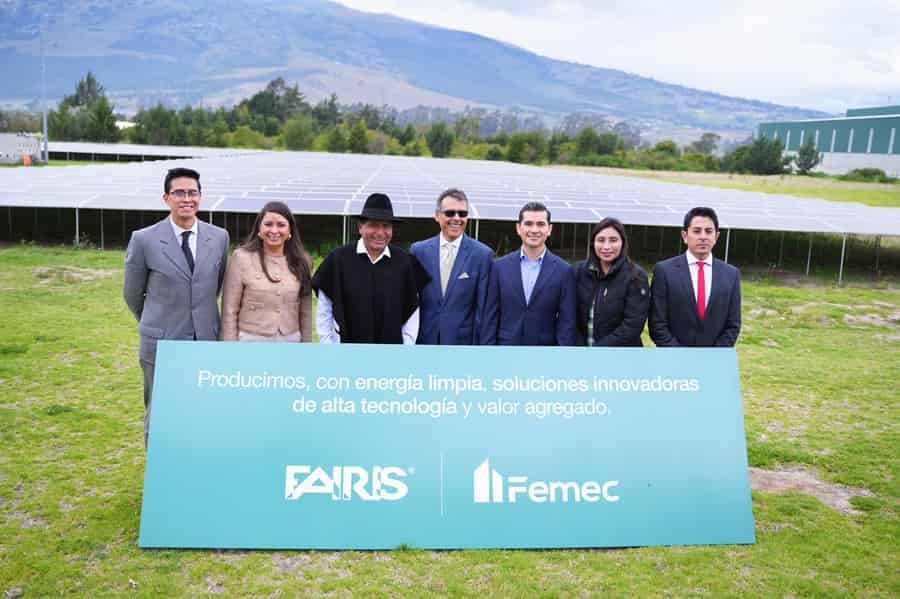 FAIRIS inauguró el proyecto fotovoltaico más grande de la Sierra Centro Un círculo virtuoso de sostenibilidad desde el corazón del Ecuador